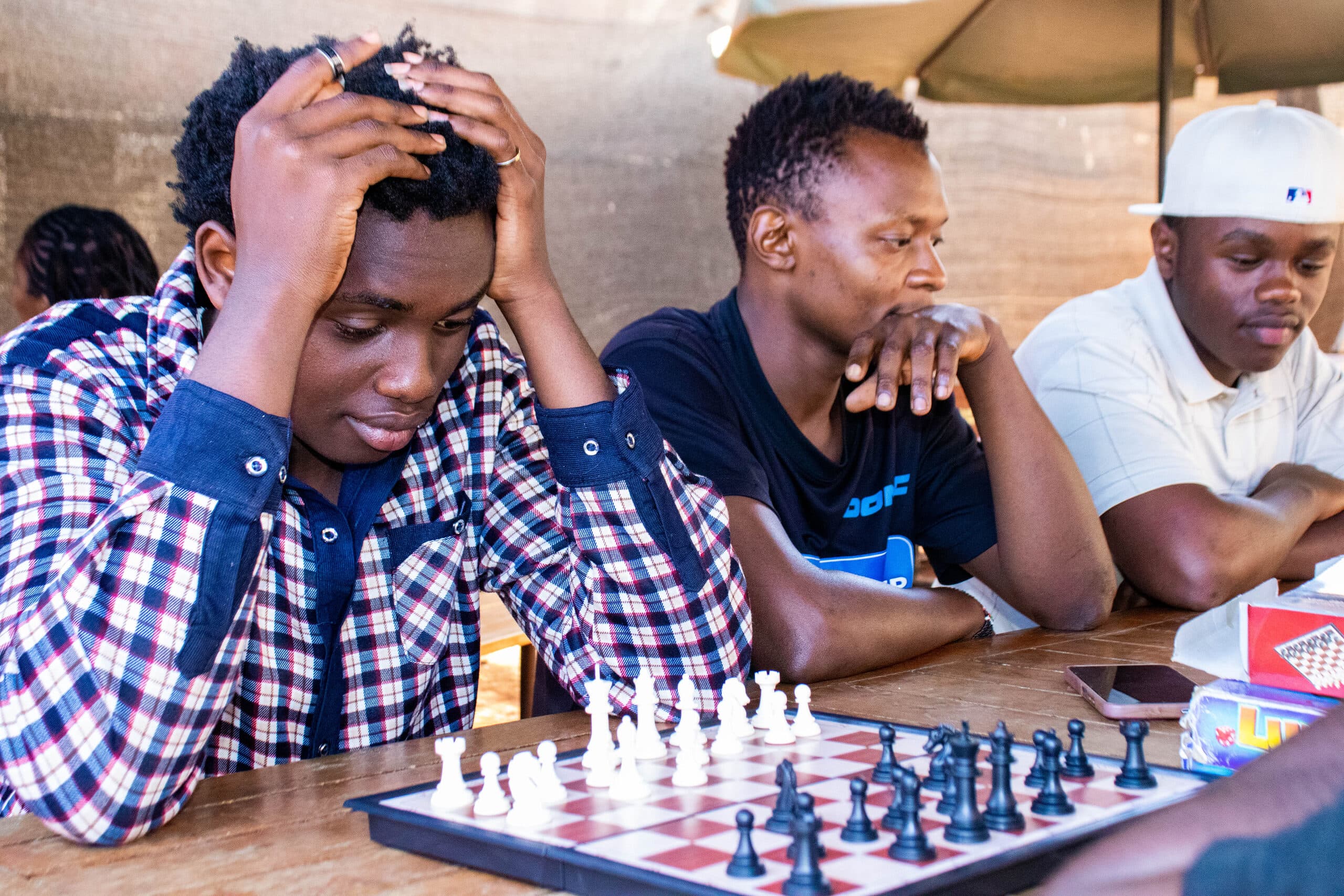 Mahanaim College students playing chess